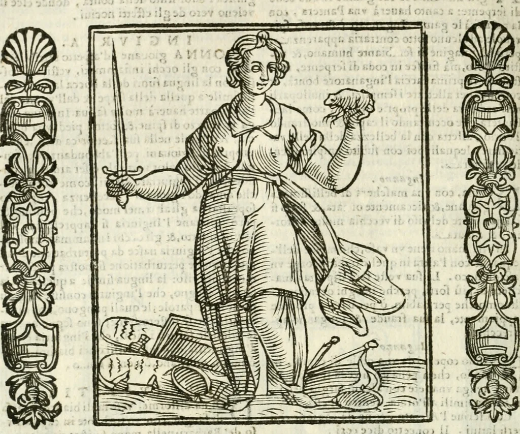 An illustration from Della novissima iconologia, 1624, leaf 387