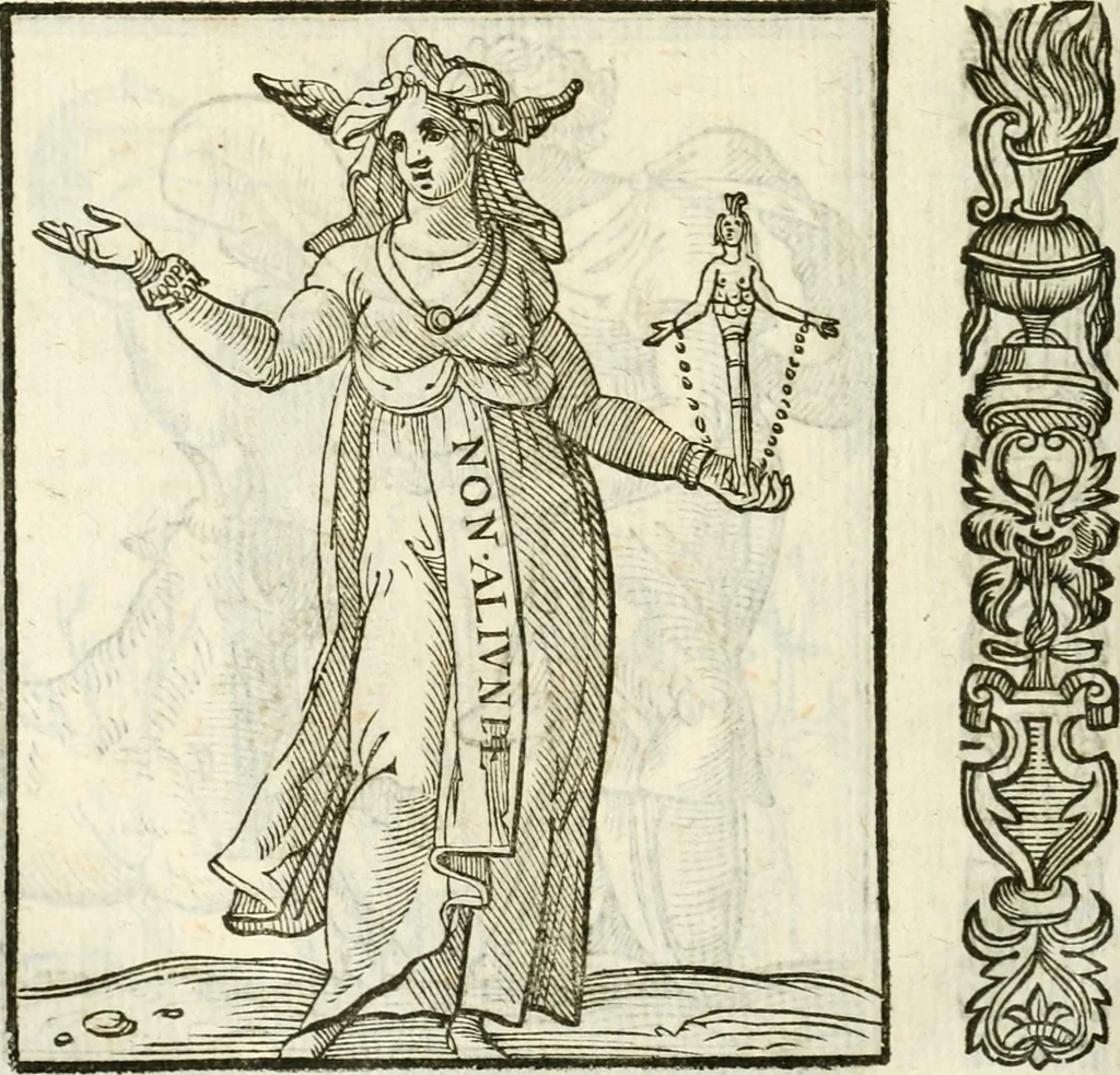 An illustration from Della novissima iconologia, 1624, leaf 397