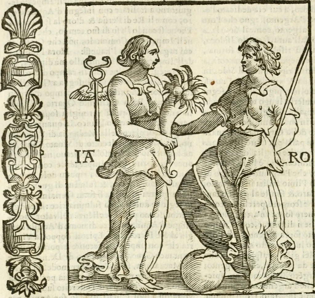 An illustration from Della novissima iconologia, 1624, leaf 409