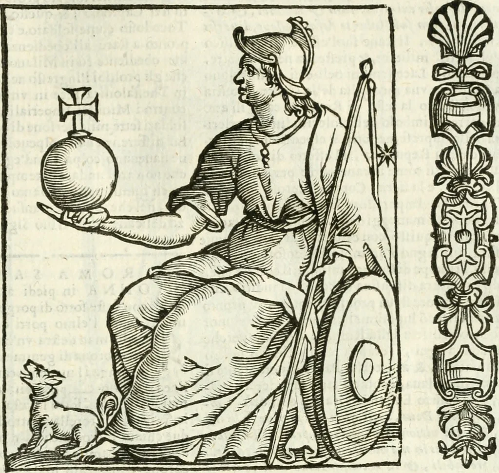 An illustration from Della novissima iconologia, 1624, leaf 418