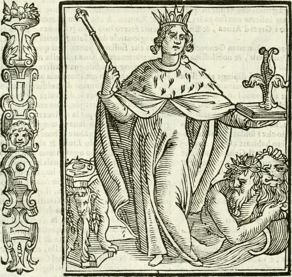 An illustration from Della novissima iconologia, 1624, leaf 423