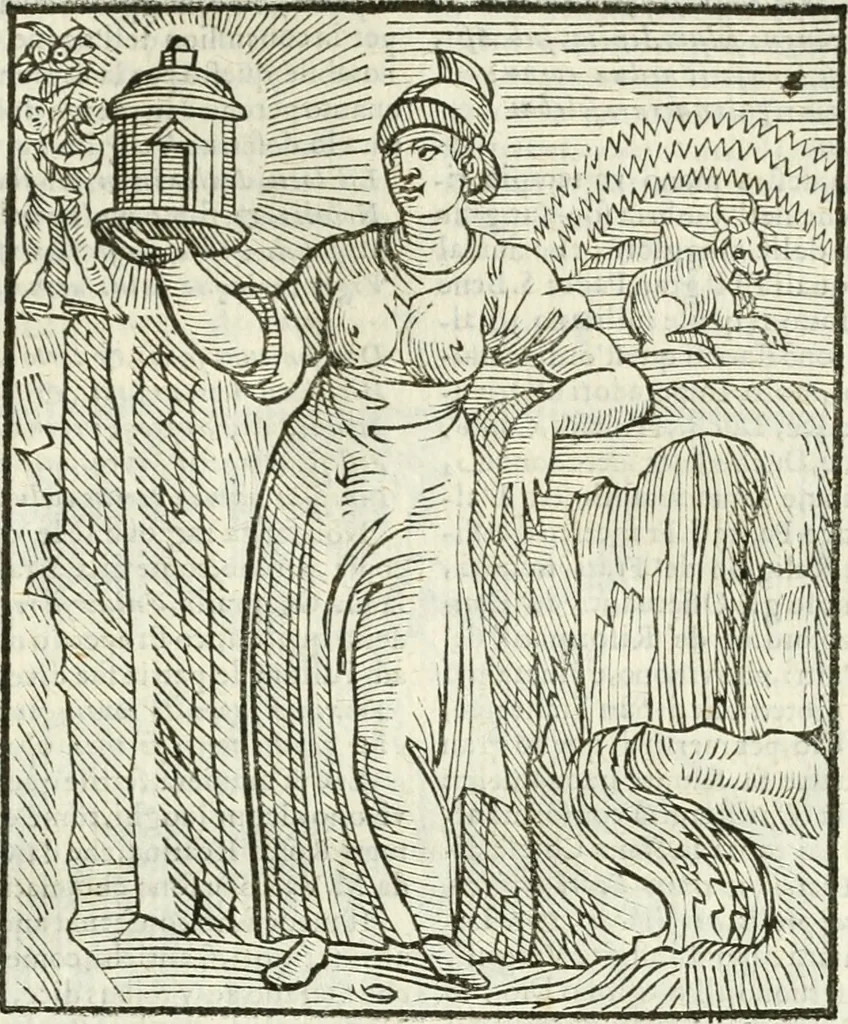 An illustration from Della novissima iconologia, 1624, leaf 426
