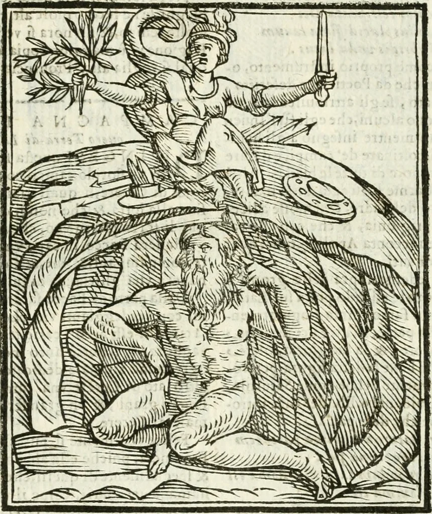 An illustration from Della novissima iconologia, 1624, leaf 428
