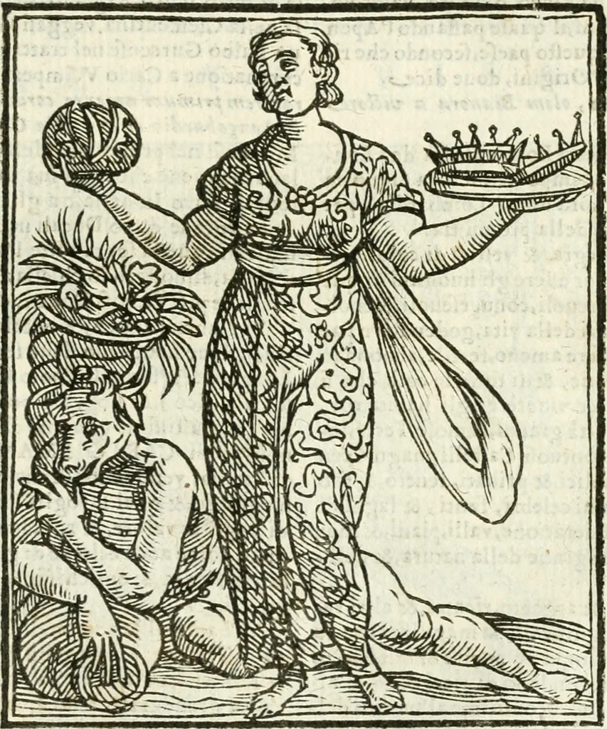 An illustration from Della novissima iconologia, 1624, leaf 438