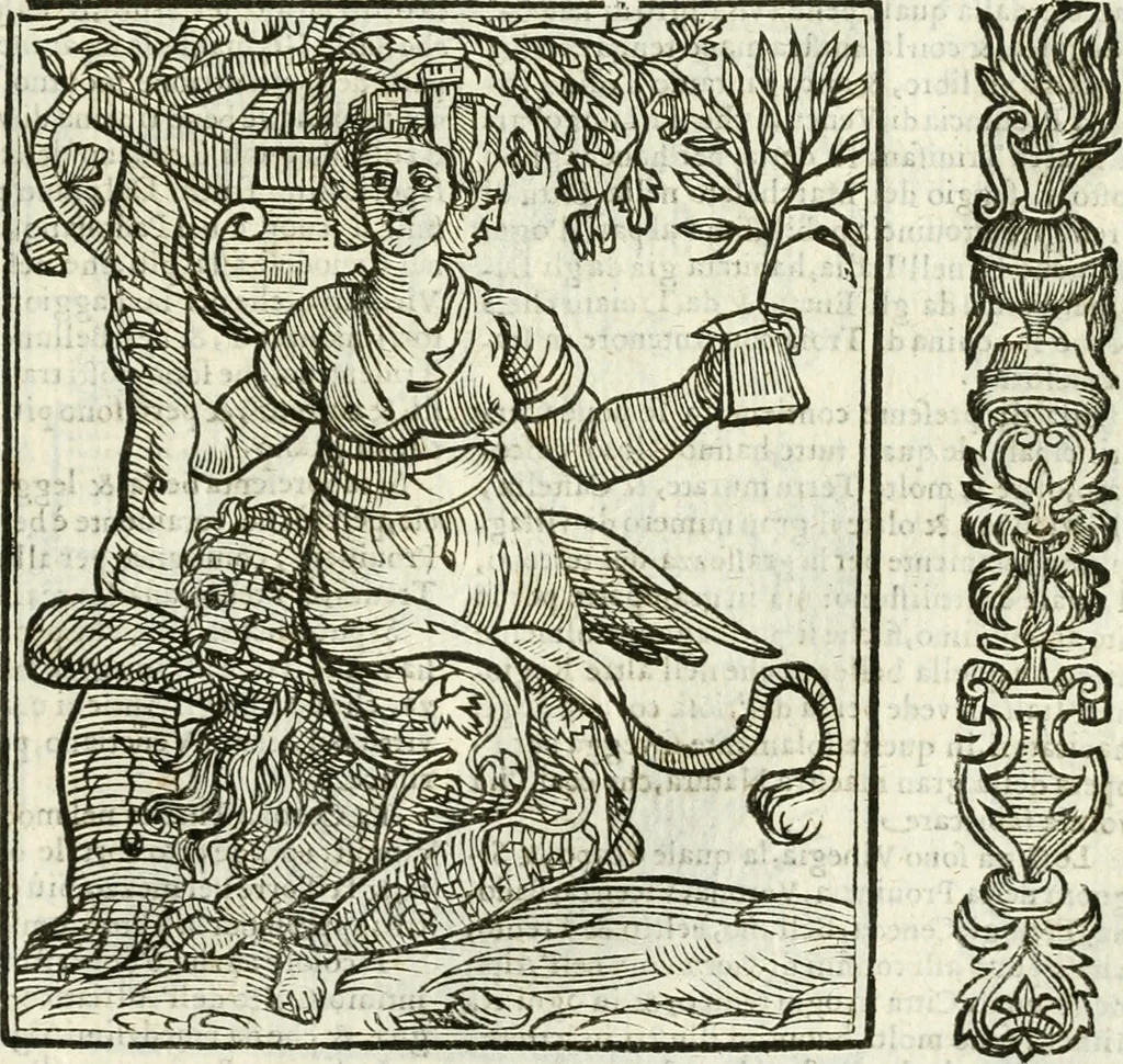 An illustration from Della novissima iconologia, 1624, leaf 440