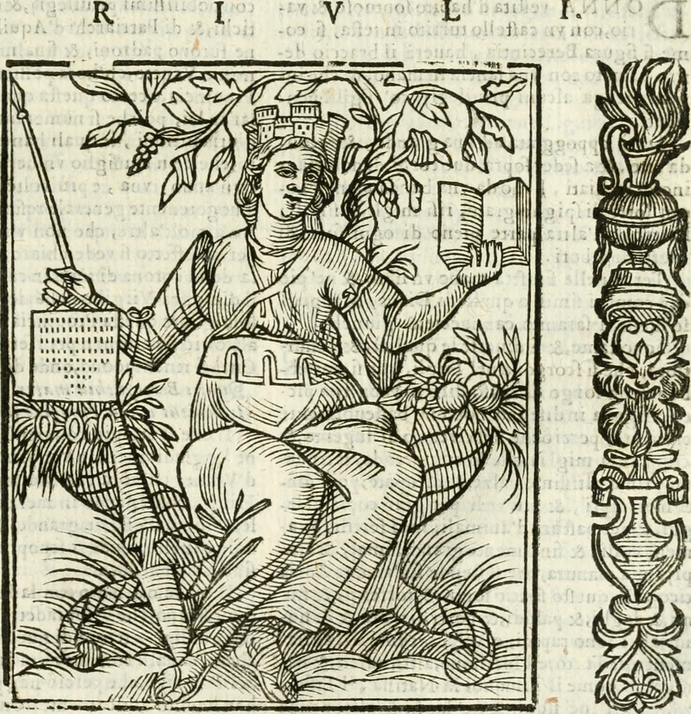 An illustration from Della novissima iconologia, 1624, leaf 442