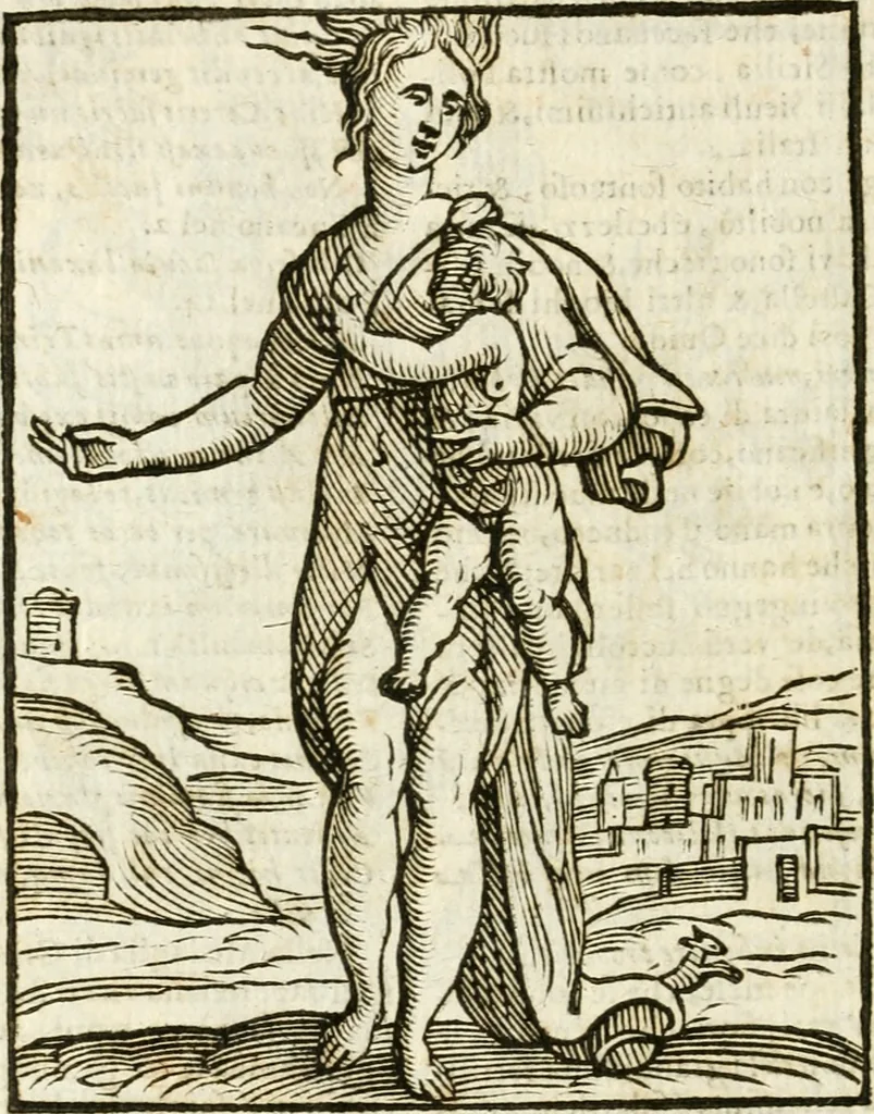 An illustration from Della novissima iconologia, 1624, leaf 449