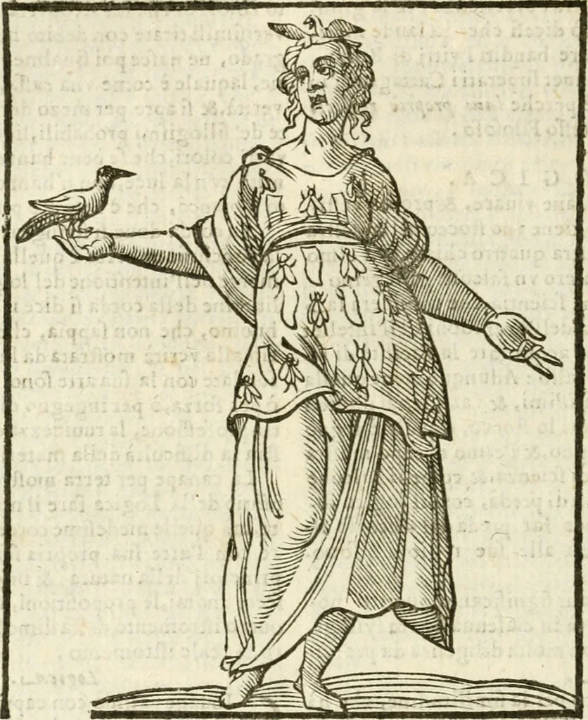 An illustration from Della novissima iconologia, 1624, leaf 469