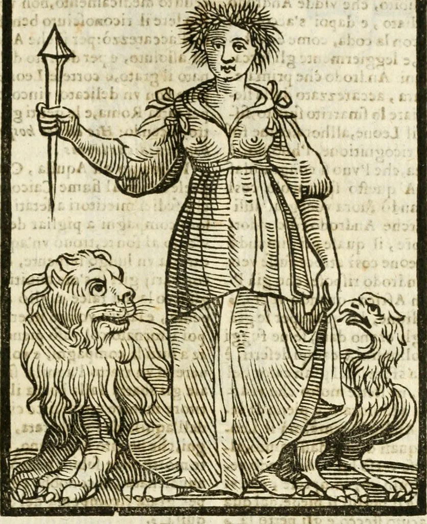 An illustration from Della novissima iconologia, 1624, leaf 482