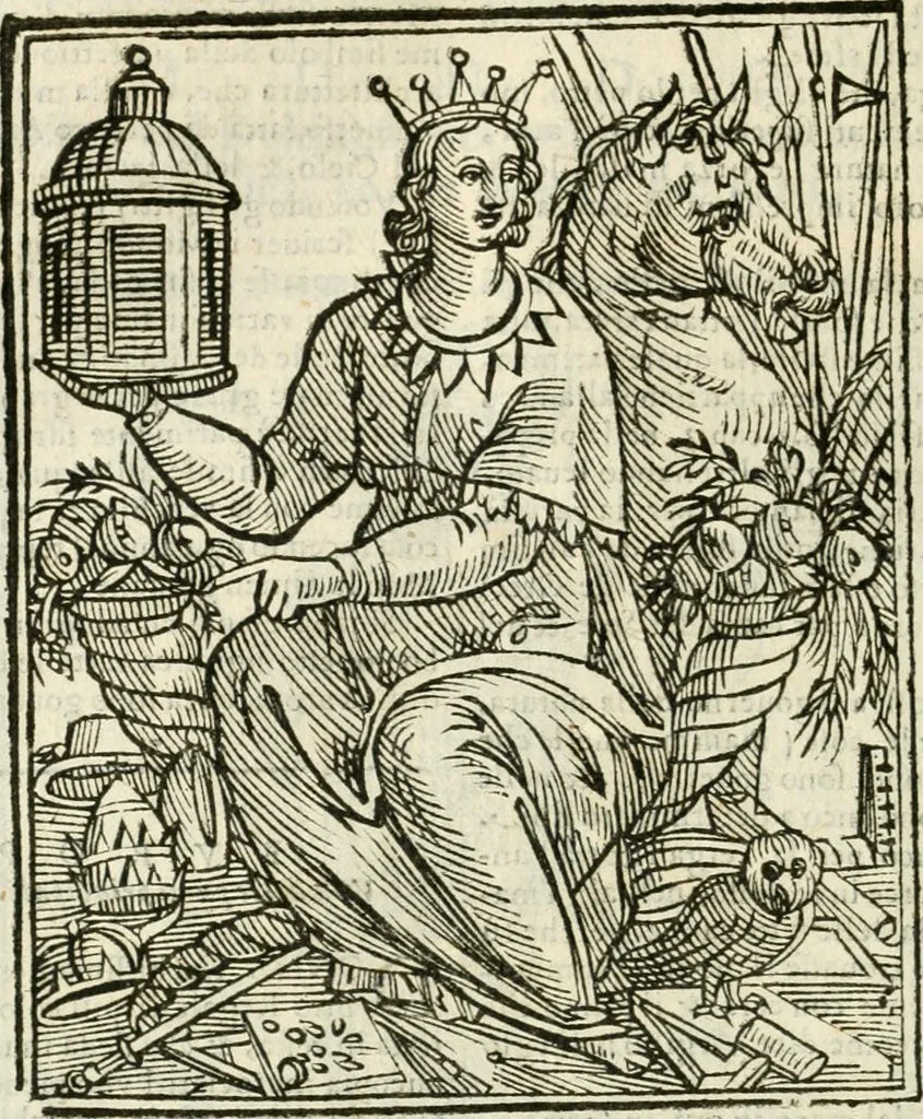 An illustration from Della novissima iconologia, 1624, leaf 505