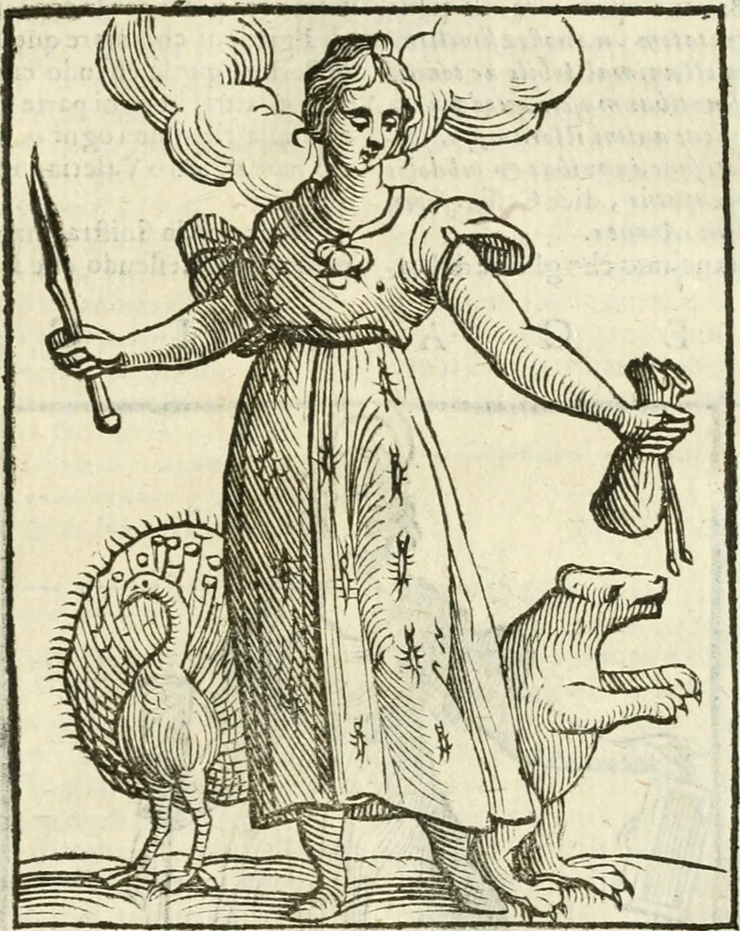 An illustration from Della novissima iconologia, 1624, leaf 518