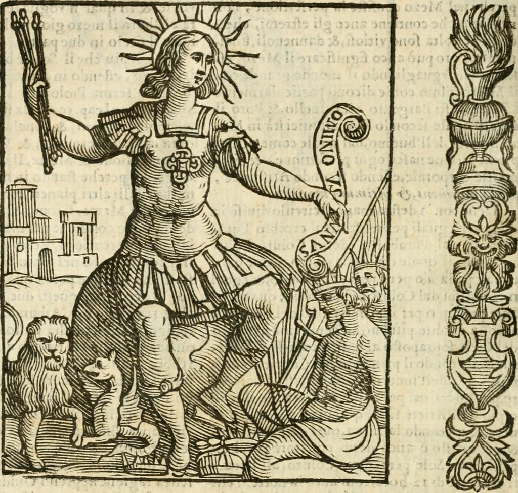 An illustration from Della novissima iconologia, 1624, leaf 523
