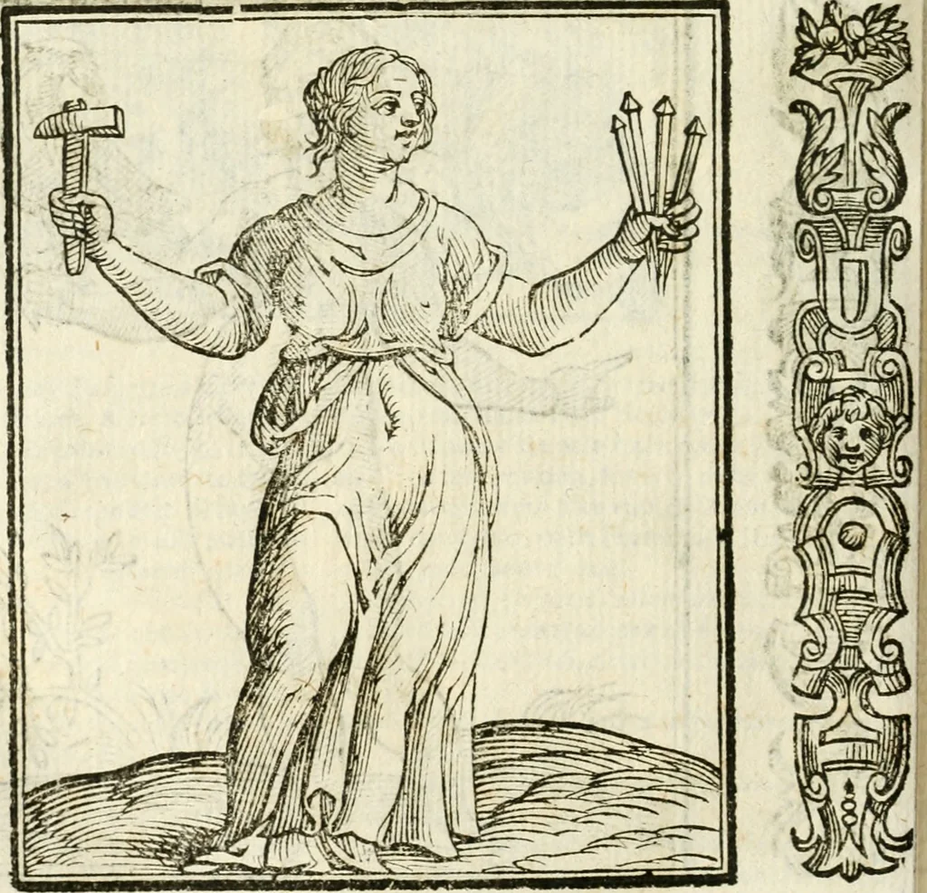 An illustration from Della novissima iconologia, 1624, leaf 525