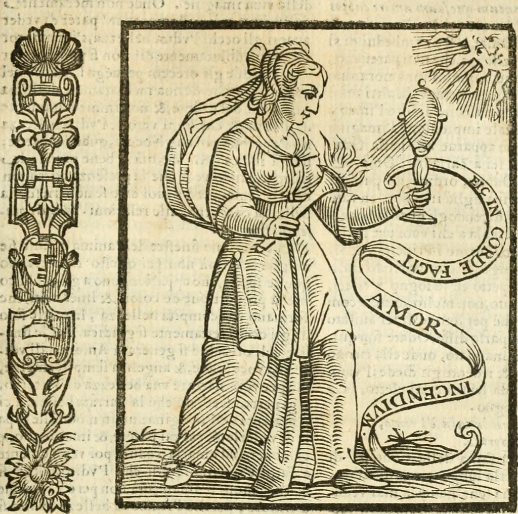An illustration from Della novissima iconologia, 1624, leaf 552