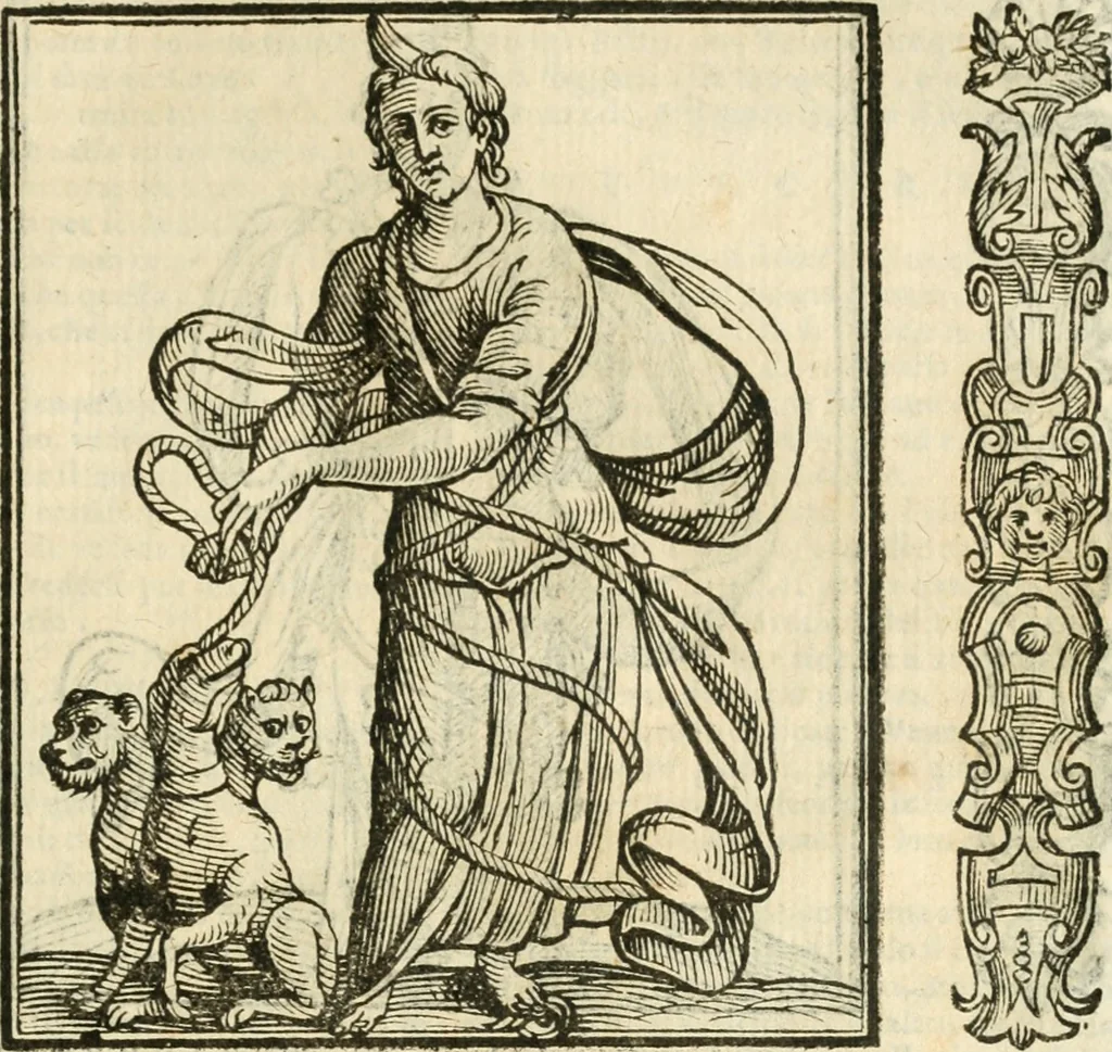 An illustration from Della novissima iconologia, 1624, leaf 576