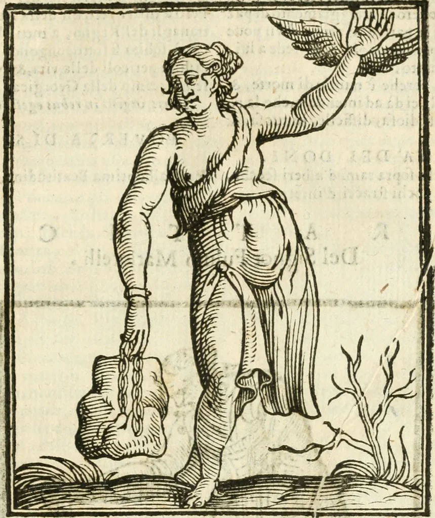 An illustration from Della novissima iconologia, 1624, leaf 588