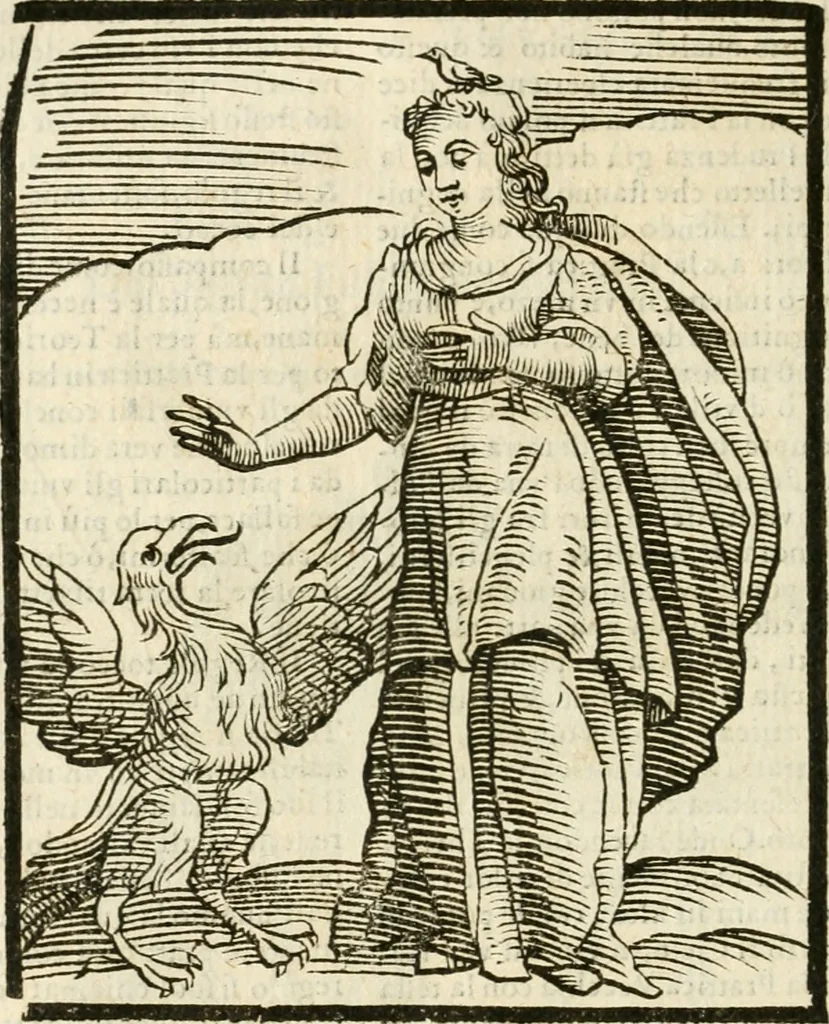 An illustration from Della novissima iconologia, 1624, leaf 591