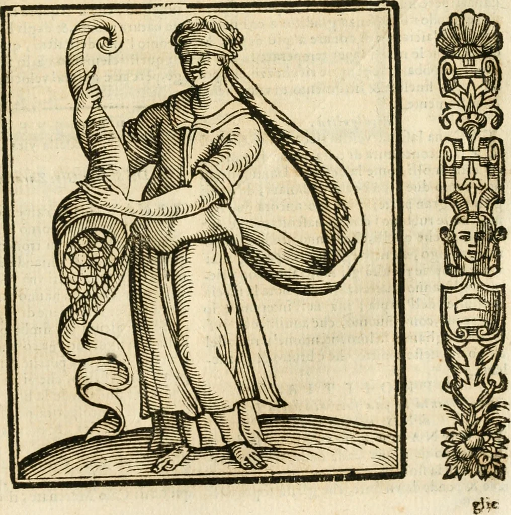 An illustration from Della novissima iconologia, 1624, leaf 598