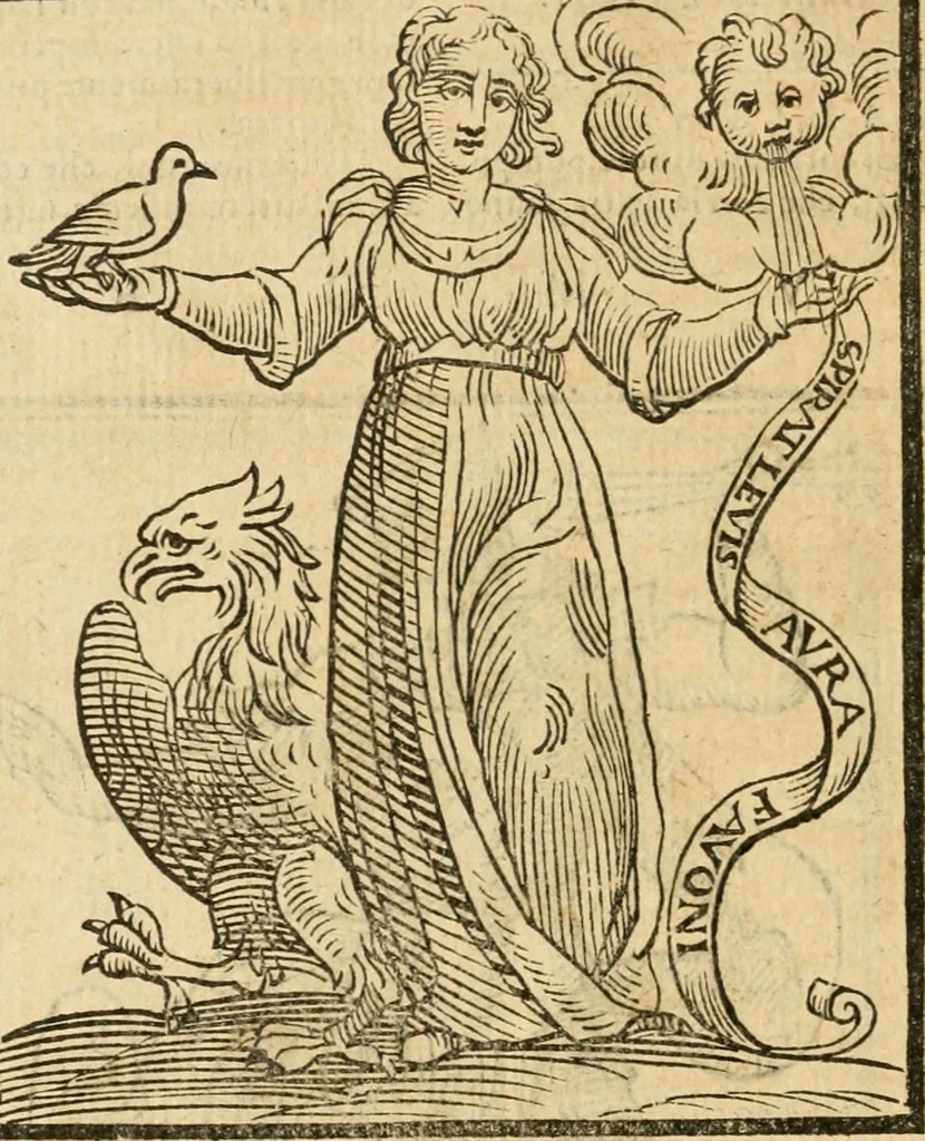 An illustration from Della novissima iconologia, 1624, leaf 645