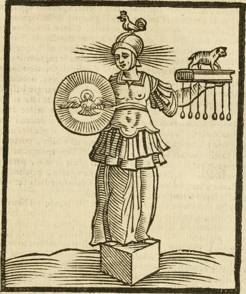 An illustration from Della novissima iconologia, 1624, leaf 652
