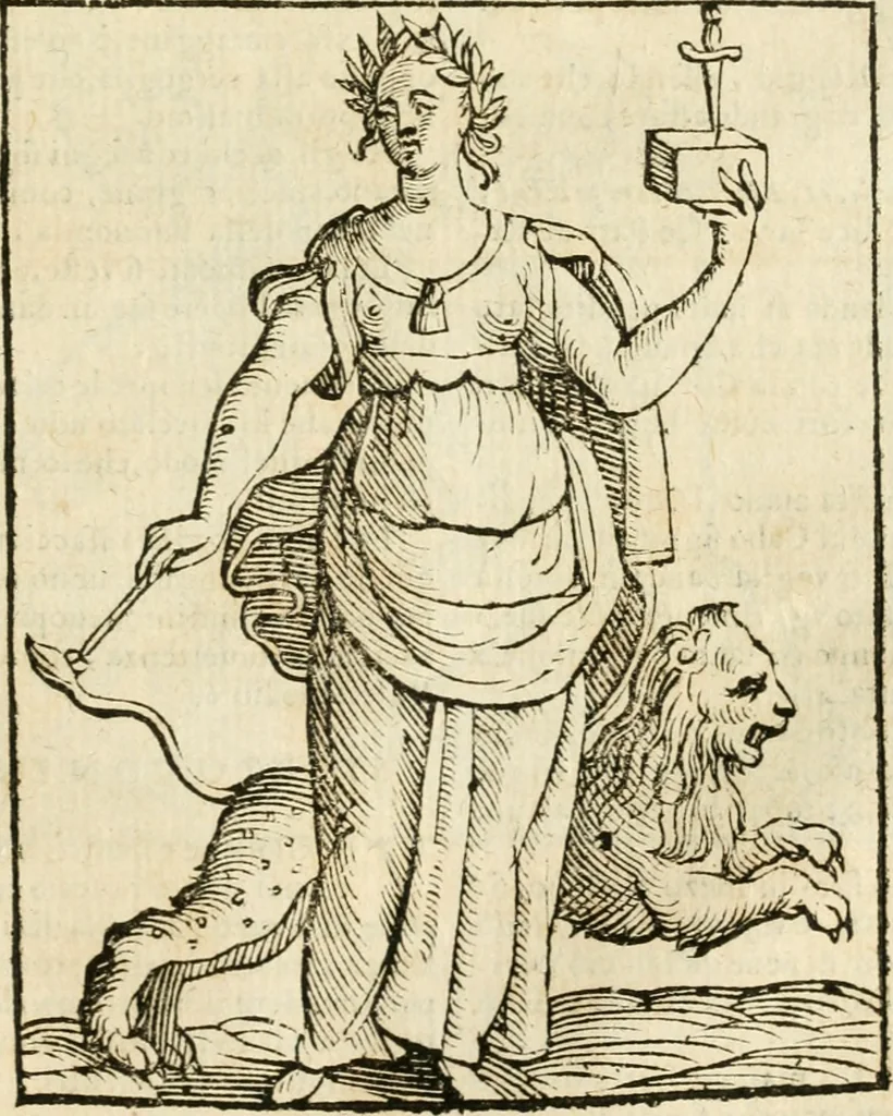 An illustration from Della novissima iconologia, 1624, leaf 674