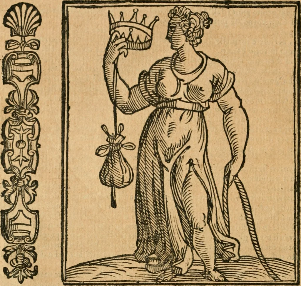An illustration from Della novissima iconologia, 1624, leaf 693