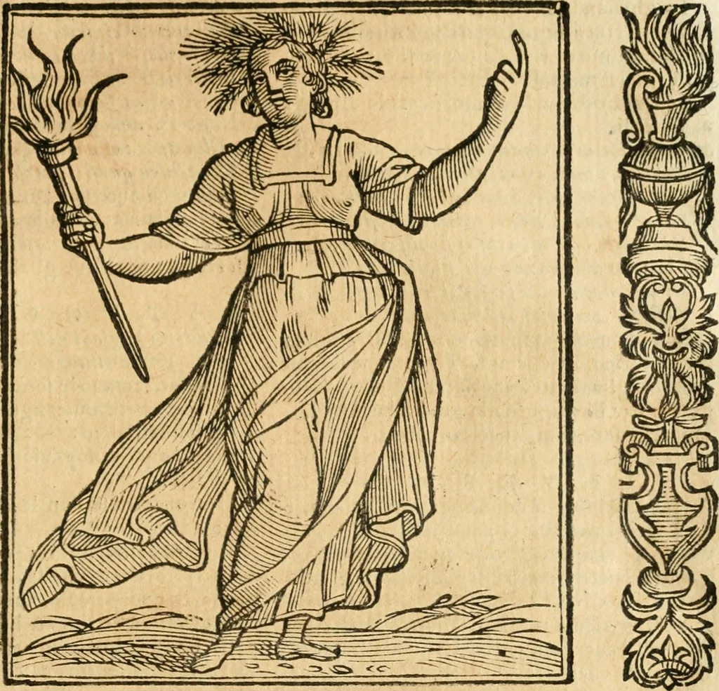 An illustration from Della novissima iconologia, 1624, leaf 710