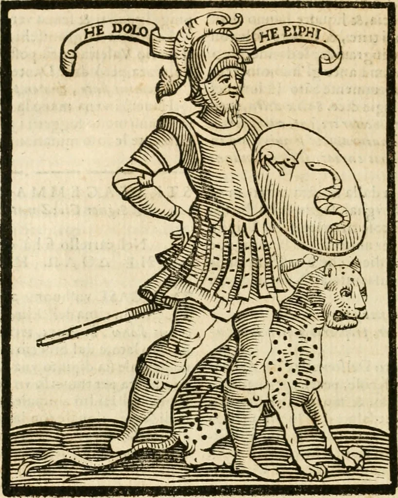 An illustration from Della novissima iconologia, 1624, leaf 715