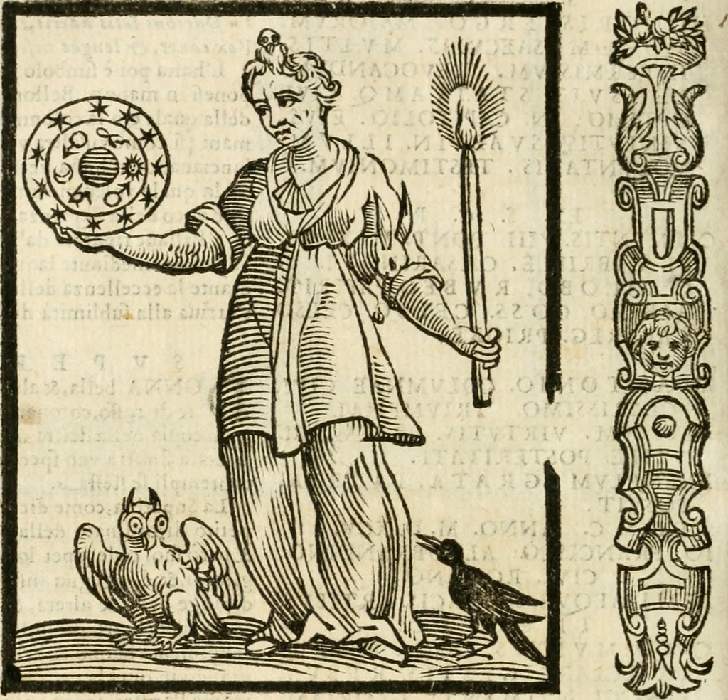 An illustration from Della novissima iconologia, 1624, leaf 725