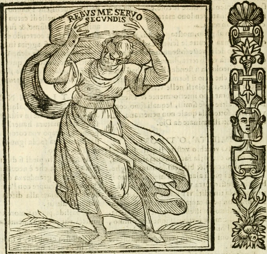 An illustration from Della novissima iconologia, 1624, leaf 739