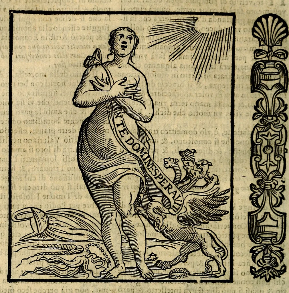 An illustration from Della novissima iconologia, 1625, leaf 199