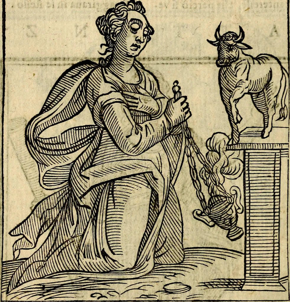 An illustration from Della novissima iconologia, 1625, leaf 375