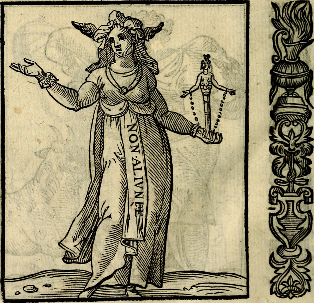 An illustration from Della novissima iconologia, 1625, leaf 399