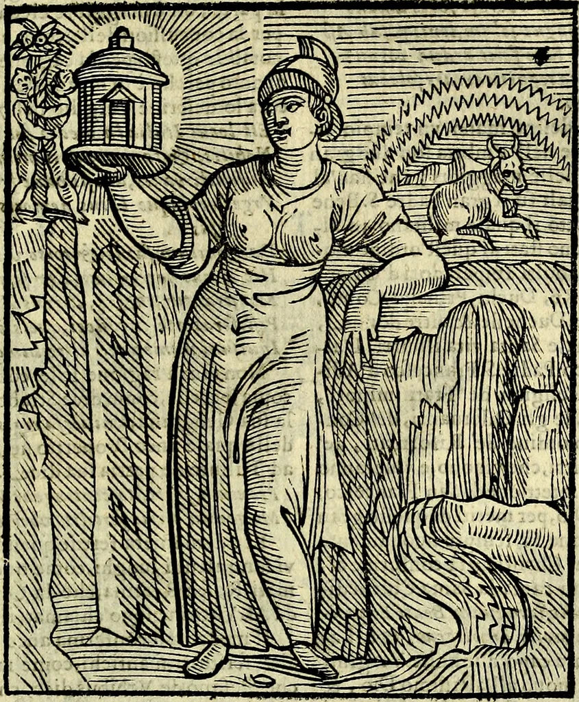 An illustration from Della novissima iconologia, 1625, leaf 428