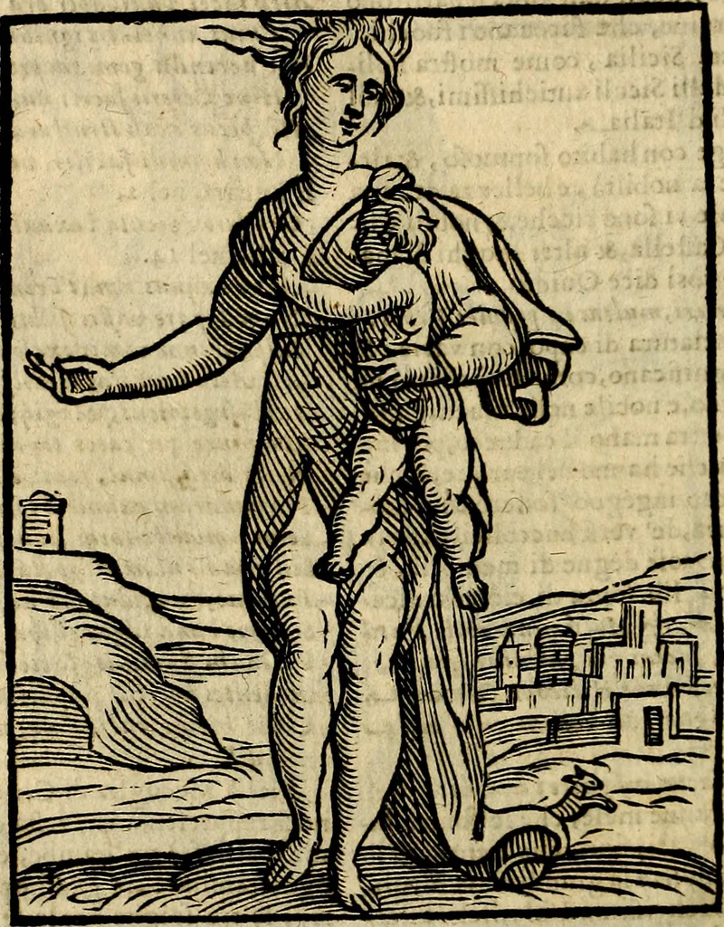 An illustration from Della novissima iconologia, 1625, leaf 451