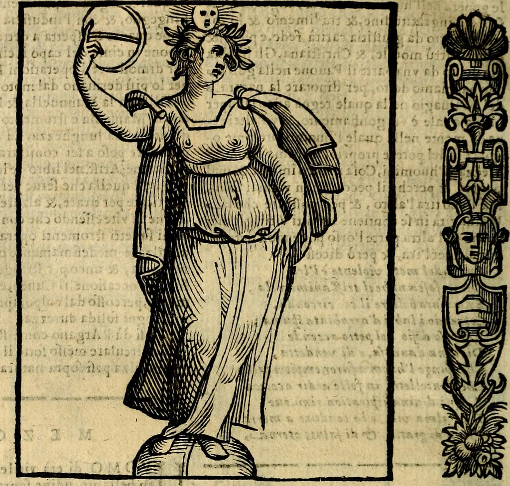 An illustration from Della novissima iconologia, 1625, leaf 523