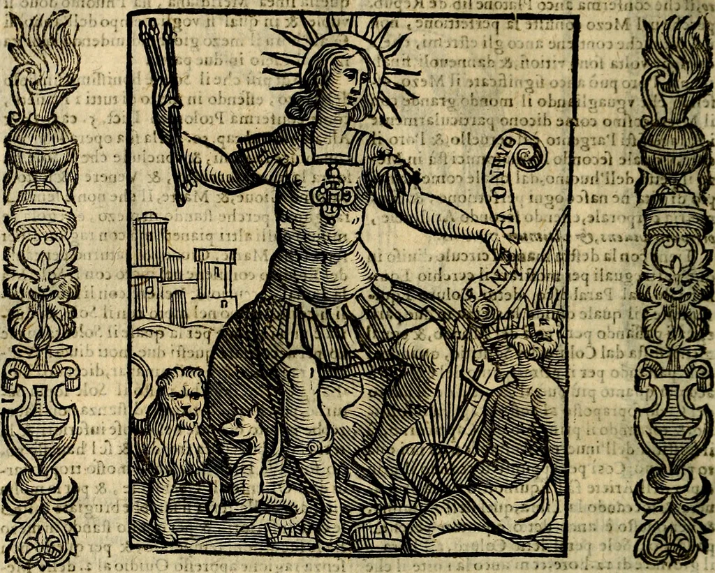 An illustration from Della novissima iconologia, 1625, leaf 525