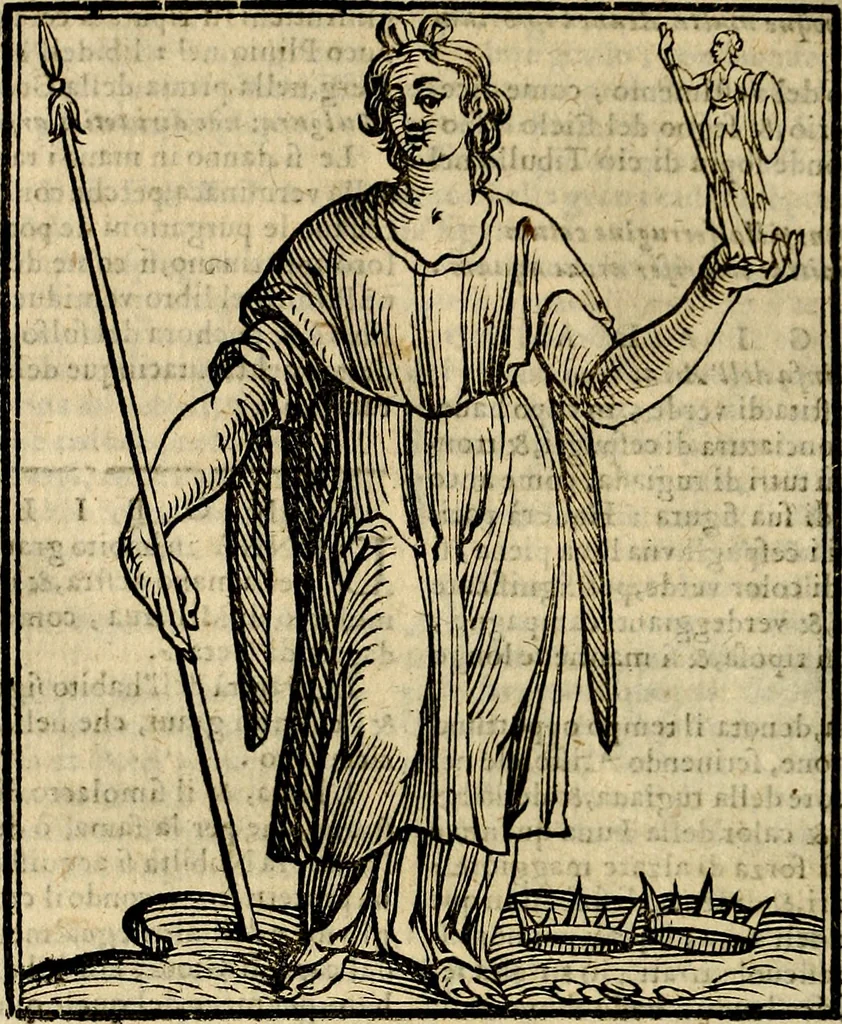 An illustration from Della novissima iconologia, 1625, leaf 533