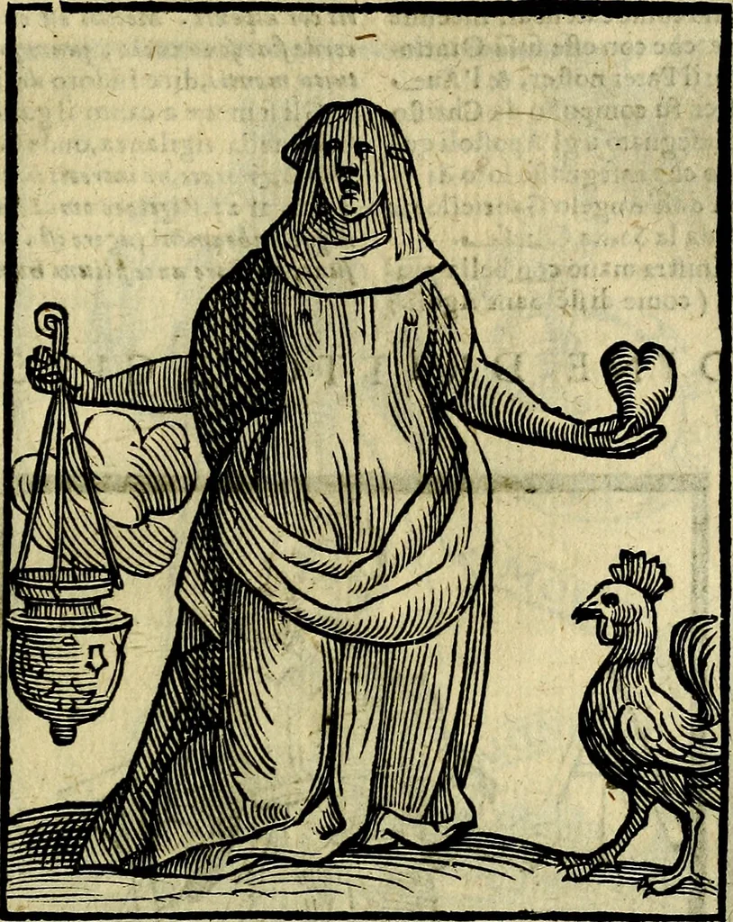 An illustration from Della novissima iconologia, 1625, leaf 552