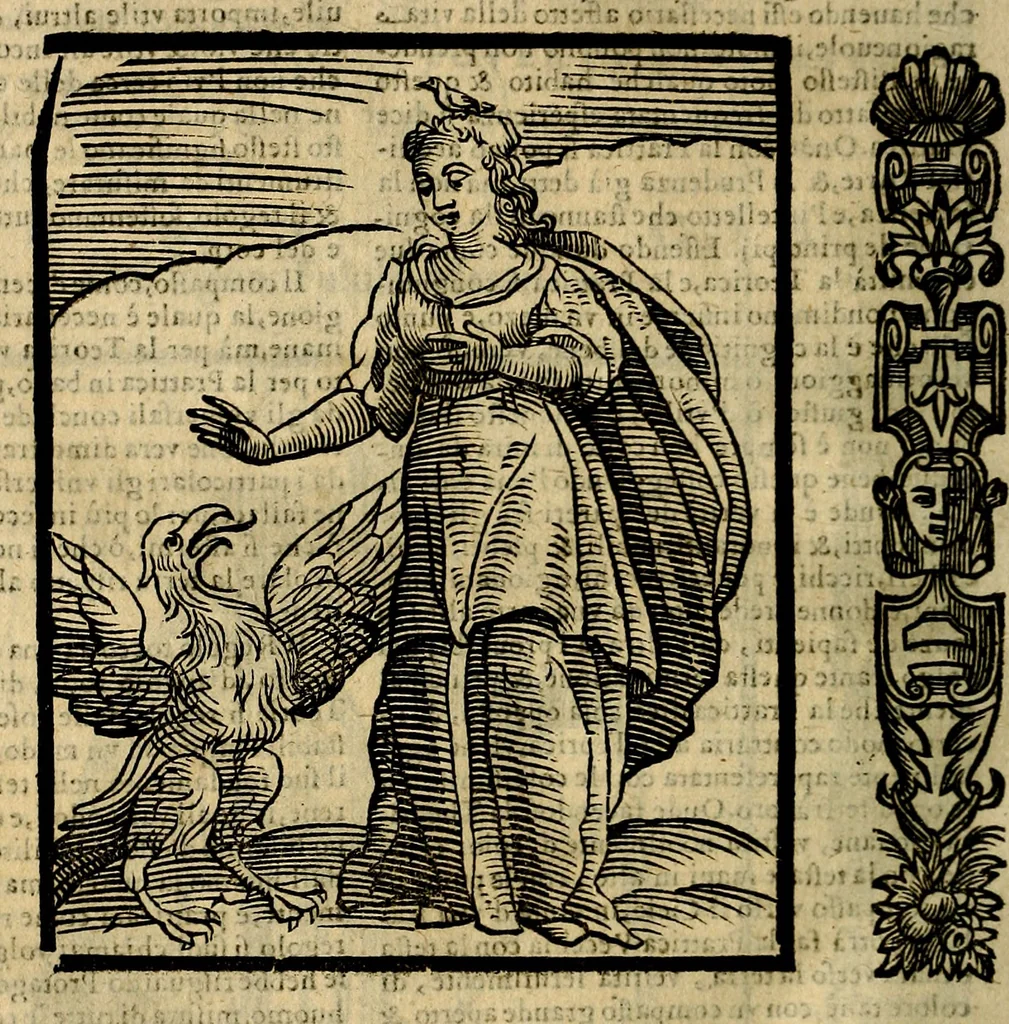 An illustration from Della novissima iconologia, 1625, leaf 593