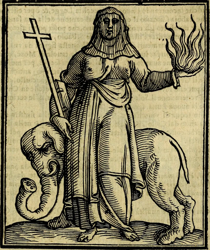 An illustration from Della novissima iconologia, 1625, leaf 624