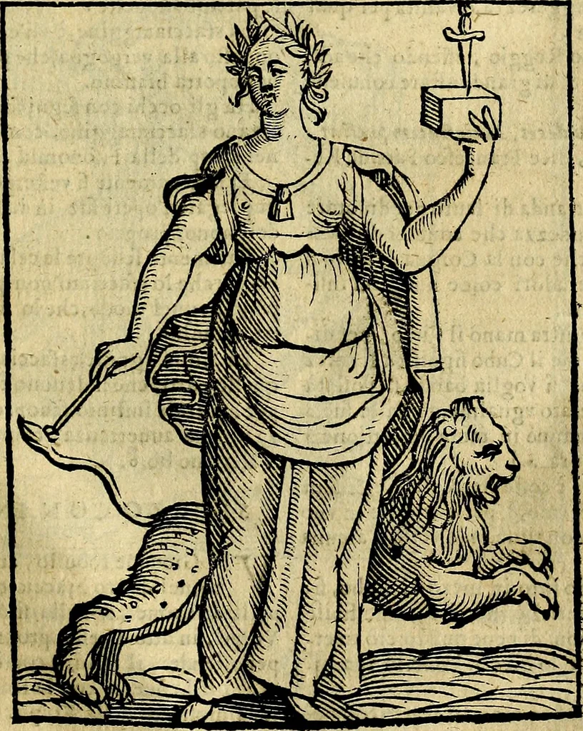 An illustration from Della novissima iconologia, 1625, leaf 676