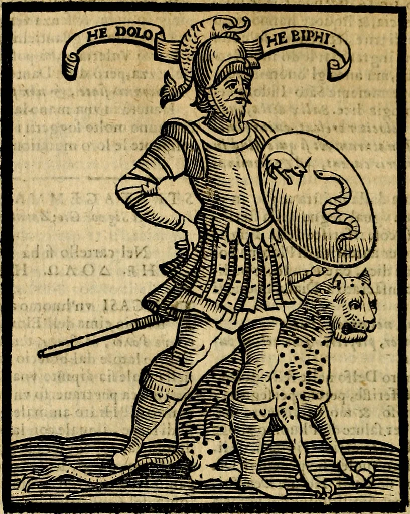 An illustration from Della novissima iconologia, 1625, leaf 717