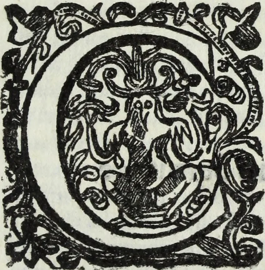 An illustration from Dell'antica Siracusa, illustrata di d. Giacomo Bonanni e Colonna, duca di Montalbano, libri due : nel primo si discorre de' luoghi della citta, nell'altro de gli huomini celebri di essa : si spiegano diverse notitie all' antichita pertinenti, 1624, leaf 8