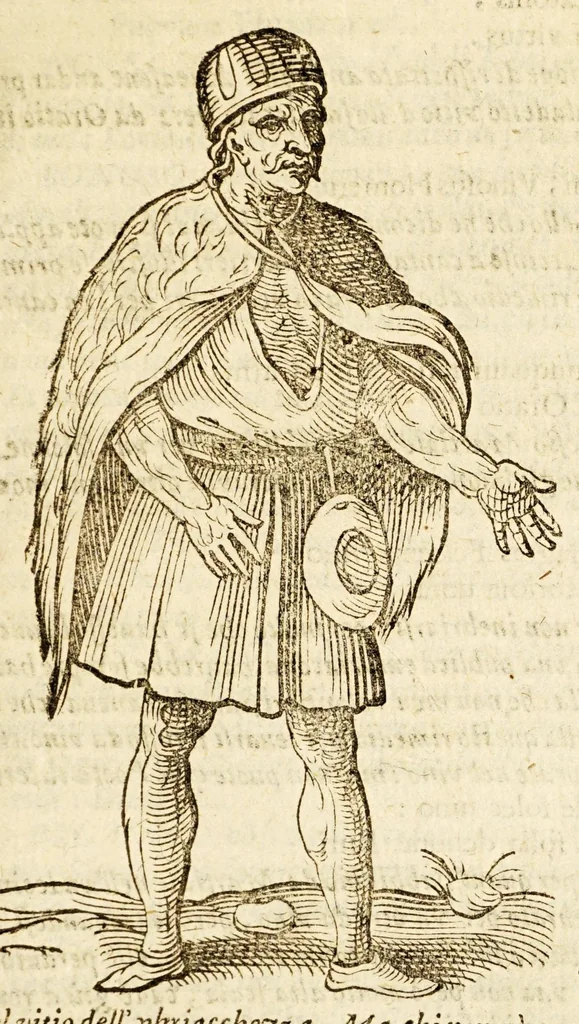 An illustration from Della officina istorica / Nella quale si spiegano essempi notabilissimi, antichi, & moderni, à virtù, & à diffetto pertinenti. Dà quali può ageuolmente il professore di lettere, e d'armi, lo studioso d'istoria, di poesia, di costumi, e di cose varie, il curioso ancora può trarre vtilità per corregere non pur i mancamenti altrui, ma i proprij, e d'incaminarsi nella strada delle virtù. Con vna aggiunta non più stampata di accidenti seguiti, & per hauere alcuni finto temerariamente la persona altrui, e d'altri casi successi in diuersi tempi, 1622, leaf 165