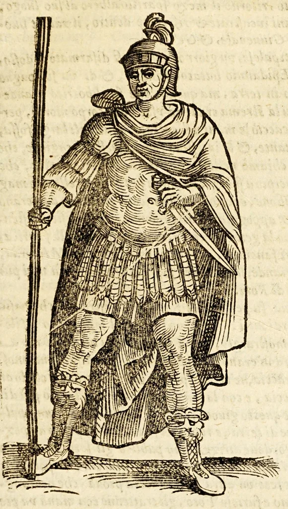 An illustration from Della officina istorica / Nella quale si spiegano essempi notabilissimi, antichi, & moderni, à virtù, & à diffetto pertinenti. Dà quali può ageuolmente il professore di lettere, e d'armi, lo studioso d'istoria, di poesia, di costumi, e di cose varie, il curioso ancora può trarre vtilità per corregere non pur i mancamenti altrui, ma i proprij, e d'incaminarsi nella strada delle virtù. Con vna aggiunta non più stampata di accidenti seguiti, & per hauere alcuni finto temerariamente la persona altrui, e d'altri casi successi in diuersi tempi, 1622, leaf 171