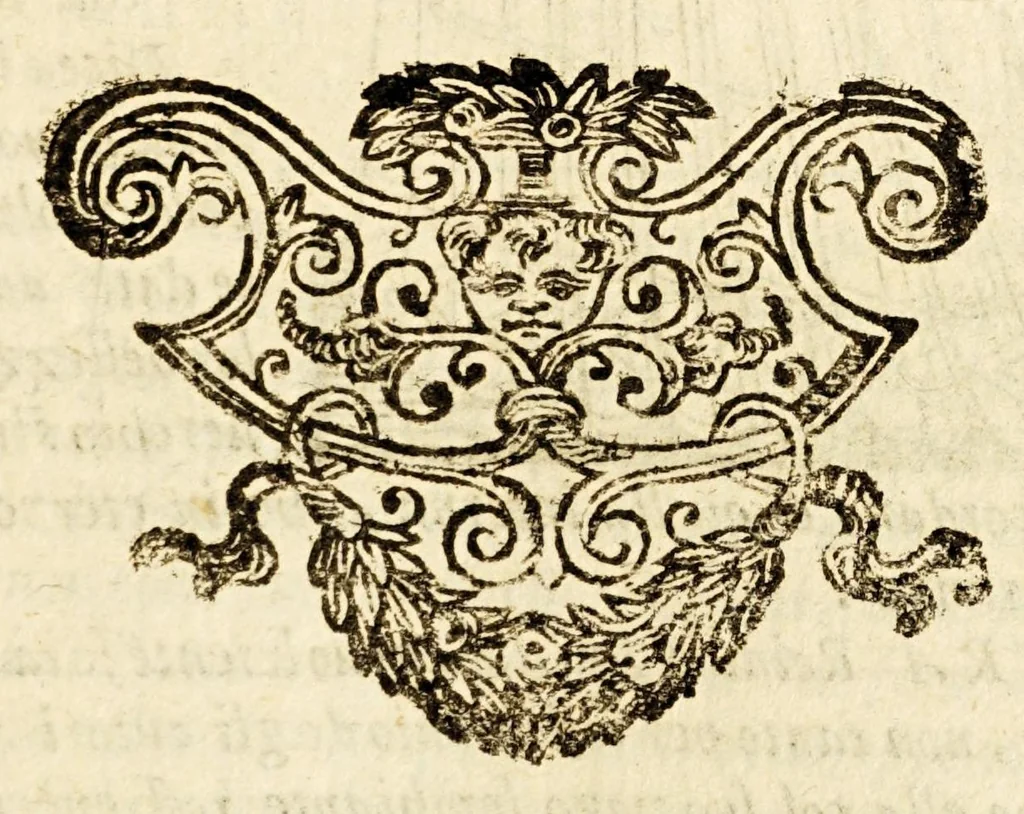 An illustration from Della officina istorica / Nella quale si spiegano essempi notabilissimi, antichi, & moderni, à virtù, & à diffetto pertinenti. Dà quali può ageuolmente il professore di lettere, e d'armi, lo studioso d'istoria, di poesia, di costumi, e di cose varie, il curioso ancora può trarre vtilità per corregere non pur i mancamenti altrui, ma i proprij, e d'incaminarsi nella strada delle virtù. Con vna aggiunta non più stampata di accidenti seguiti, & per hauere alcuni finto temerariamente la persona altrui, e d'altri casi successi in diuersi tempi, 1622, leaf 251