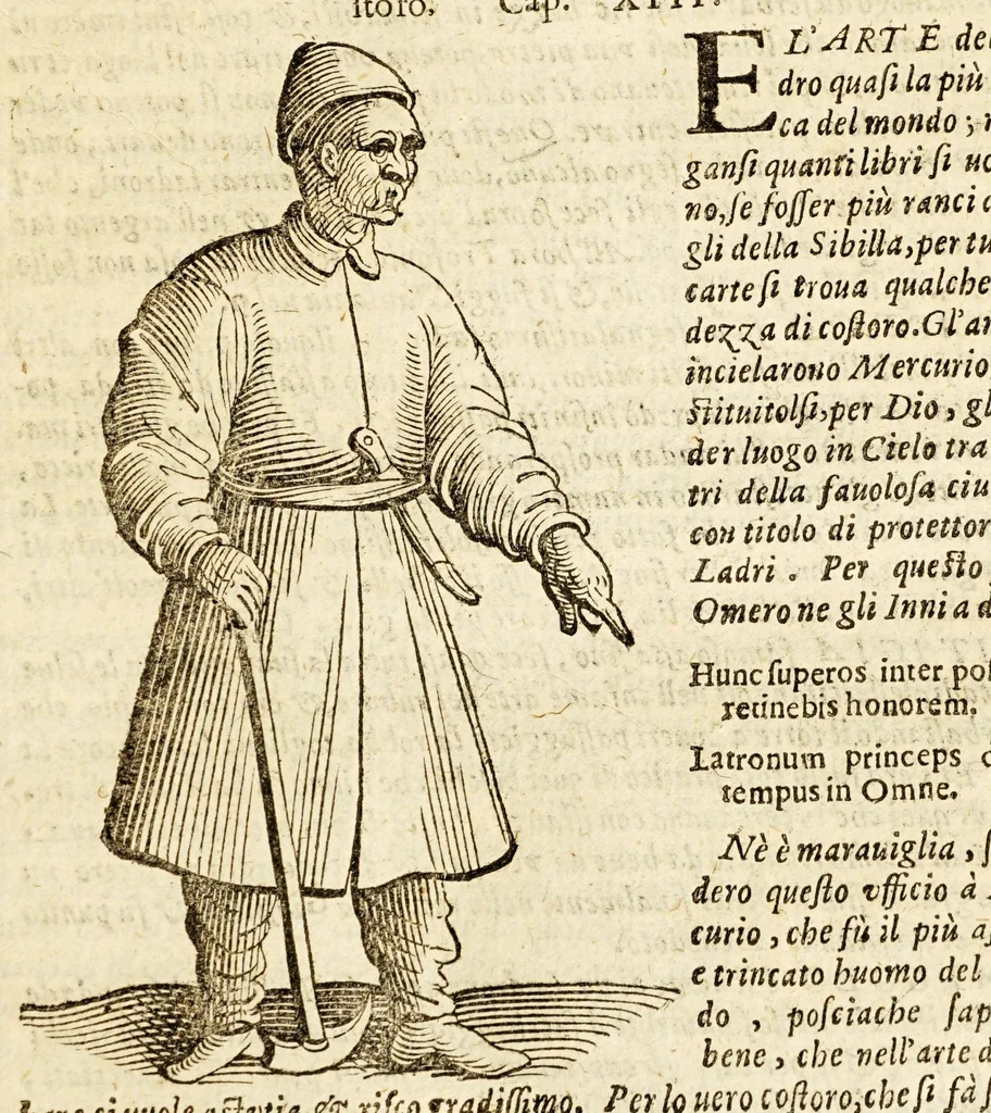 An illustration from Della officina istorica / Nella quale si spiegano essempi notabilissimi, antichi, & moderni, à virtù, & à diffetto pertinenti. Dà quali può ageuolmente il professore di lettere, e d'armi, lo studioso d'istoria, di poesia, di costumi, e di cose varie, il curioso ancora può trarre vtilità per corregere non pur i mancamenti altrui, ma i proprij, e d'incaminarsi nella strada delle virtù. Con vna aggiunta non più stampata di accidenti seguiti, & per hauere alcuni finto temerariamente la persona altrui, e d'altri casi successi in diuersi tempi, 1622, leaf 93