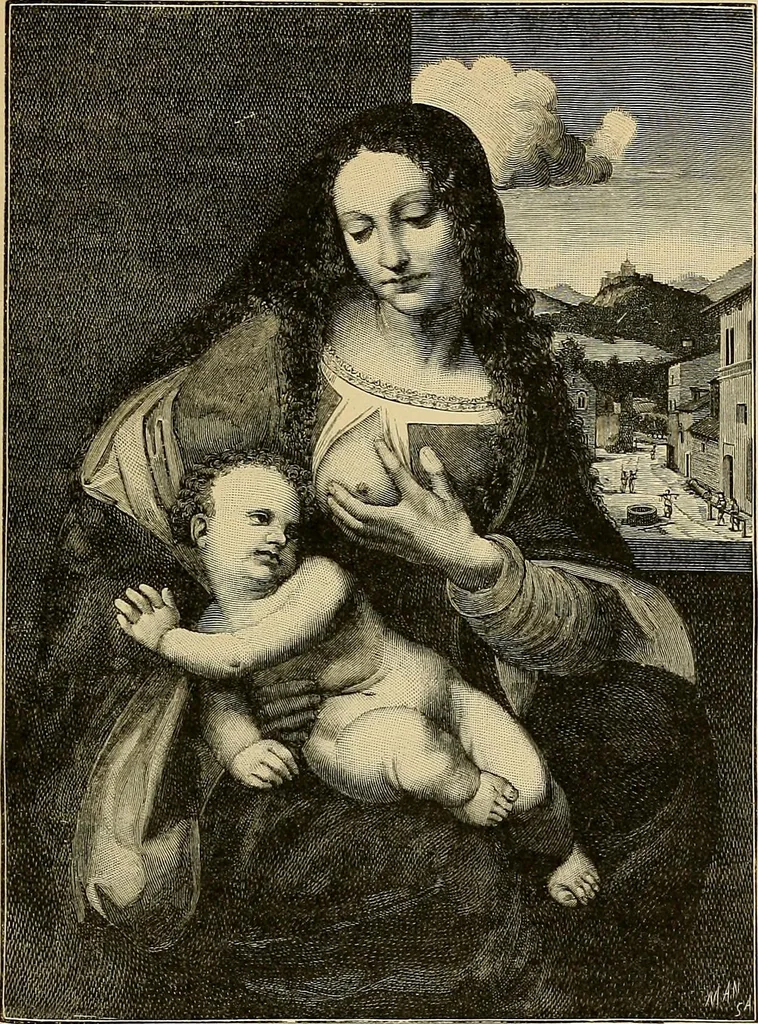 An illustration from Della pittura italiana : studii storico critici : le Gallerie Borghese e Doria Pamphili in Roma, 1897, leaf 196