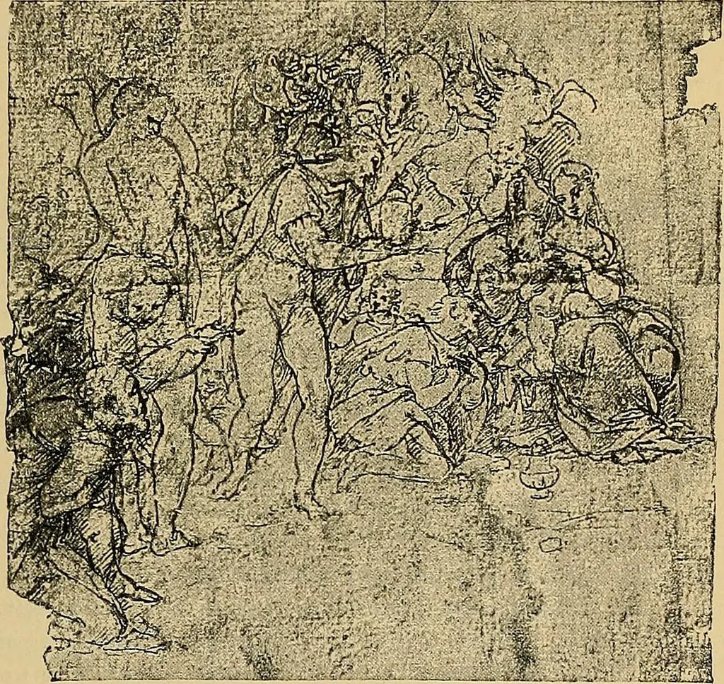 An illustration from Della pittura italiana : studii storico critici : le Gallerie Borghese e Doria Pamphili in Roma, 1897, leaf 204